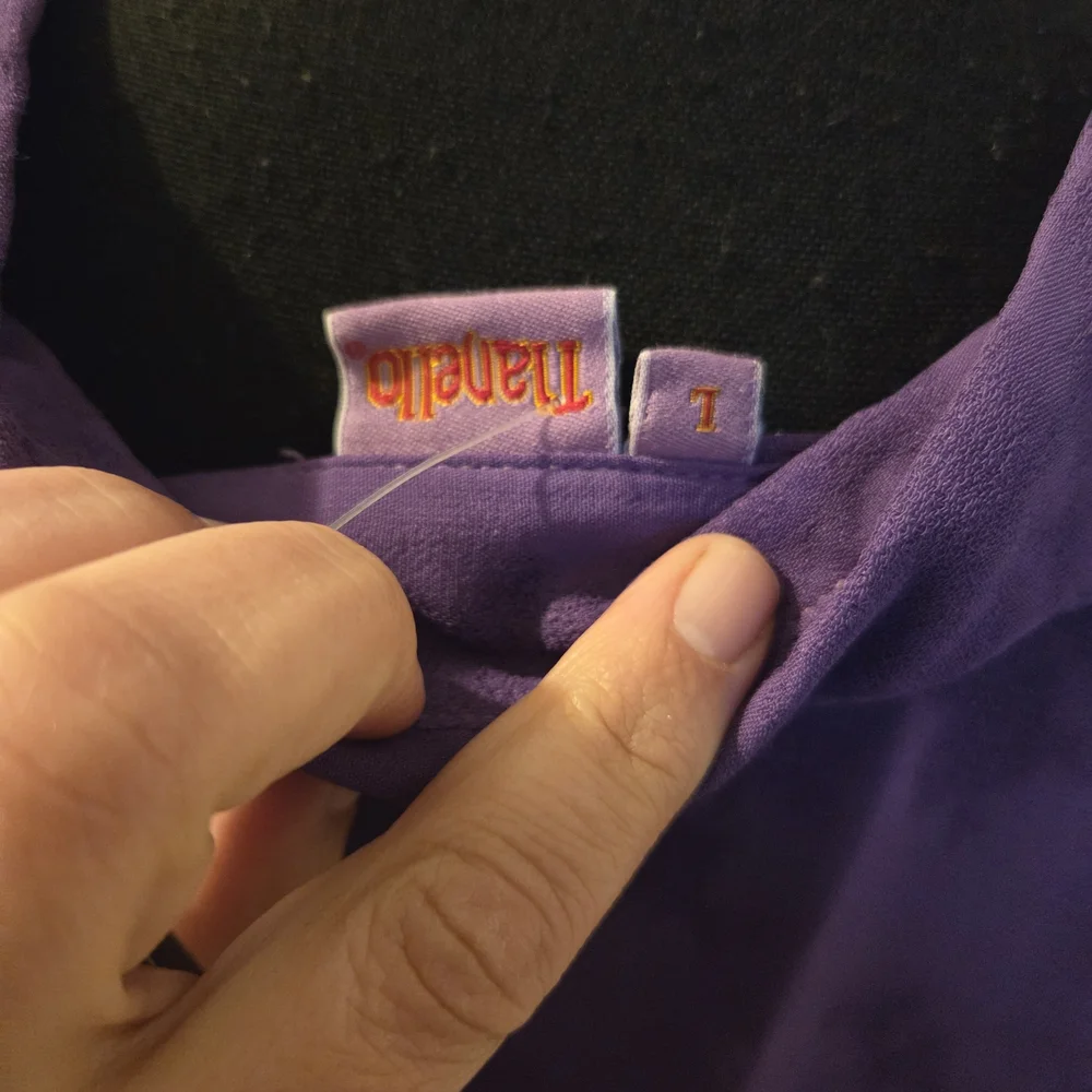 NWT Tianello Rich Purple Blouse - Picture 4 of 7